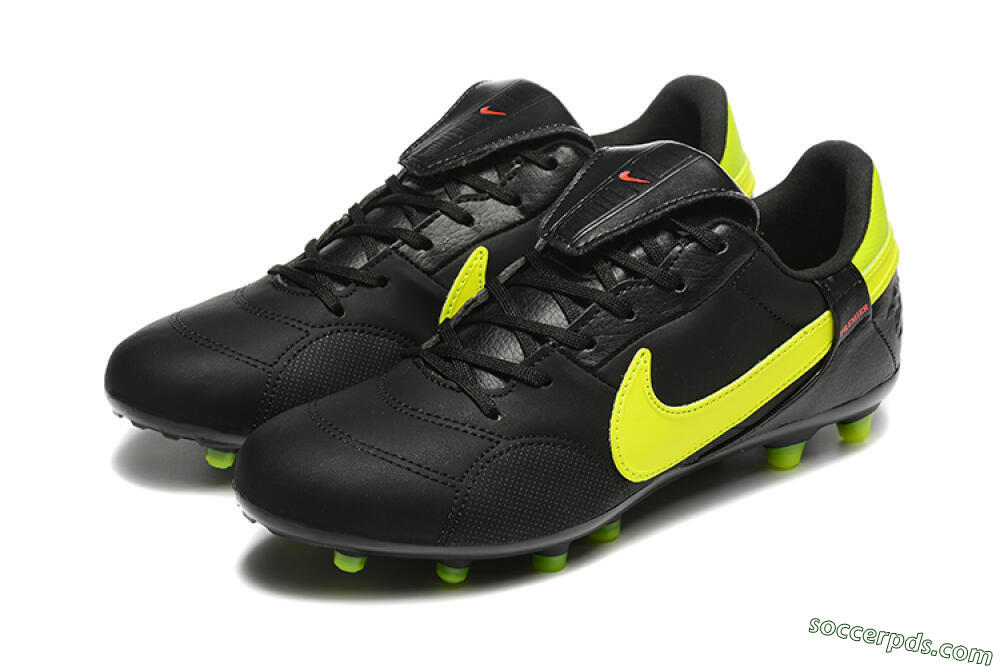 Nike The Premier 3 FG Low-Tops Football Boots - Black/Yellow/Red 5