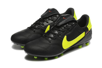 Nike The Premier 3 FG Low-Tops Football Boots - Black/Yellow/Red