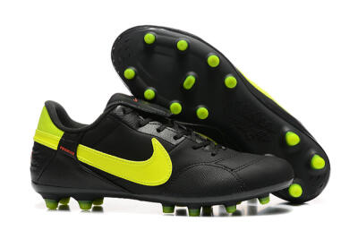Nike The Premier 3 FG Low-Tops Football Boots - Black/Yellow/Red