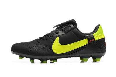 Nike The Premier 3 FG Low-Tops Football Boots - Black/Yellow/Red