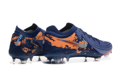 Nike Phantom Luna Elite FG Low-Tops Football Boots - Blue/Orange/Silver