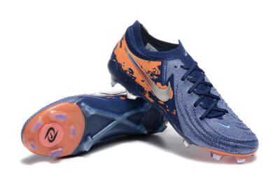 Nike Phantom Luna Elite FG Low-Tops Football Boots - Blue/Orange/Silver