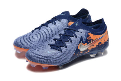 Nike Phantom Luna Elite FG Low-Tops Football Boots - Blue/Orange/Silver