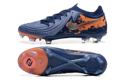 Nike Phantom Luna Elite FG Low-Tops Football Boots - Blue/Orange/Silver