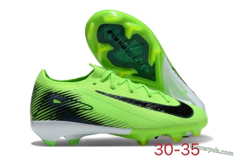 Kids Nike Air Zoom Mercurial Vapor 16 Elite FG Low-Tops Football Boots - Yellow/Black/White 1