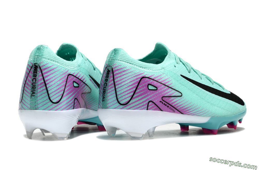 Kids Nike Air Zoom Mercurial Vapor 16 Elite FG Low-Tops Football Boots - Jade/Purple/Black/White 7