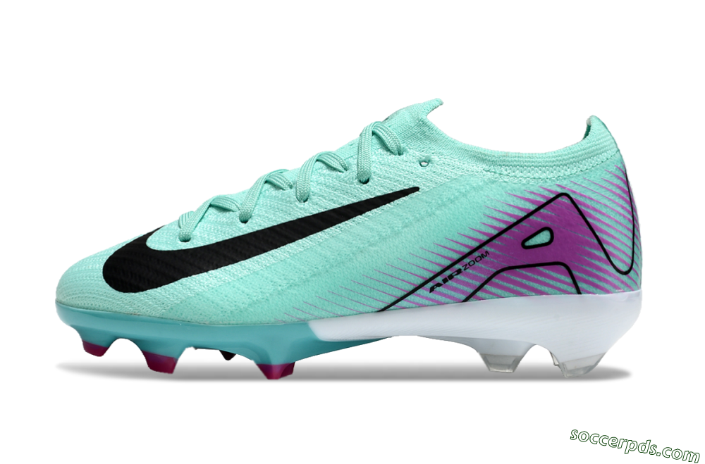Kids Nike Air Zoom Mercurial Vapor 16 Elite FG Low-Tops Football Boots - Jade/Purple/Black/White 2