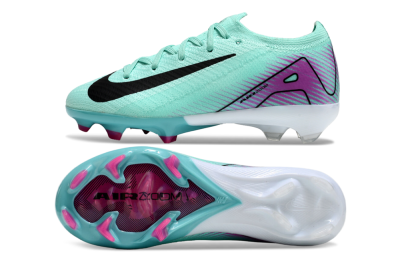 Kids Nike Air Zoom Mercurial Vapor 16 Elite FG Low-Tops Football Boots - Jade/Purple/Black/White