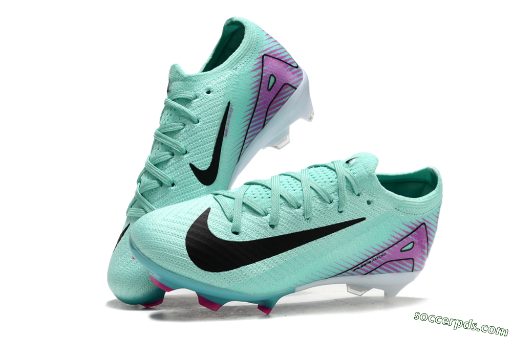 Kids Nike Air Zoom Mercurial Vapor 16 Elite FG Low-Tops Football Boots - Jade/Purple/Black/White 3