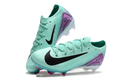 Kids Nike Air Zoom Mercurial Vapor 16 Elite FG Low-Tops Football Boots - Jade/Purple/Black/White