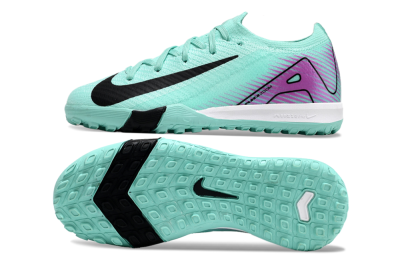 Kids Nike Air Zoom Mercurial Vapor 16 Elite TF Low-Tops Football Shoes - Jade/Purple/Black/White