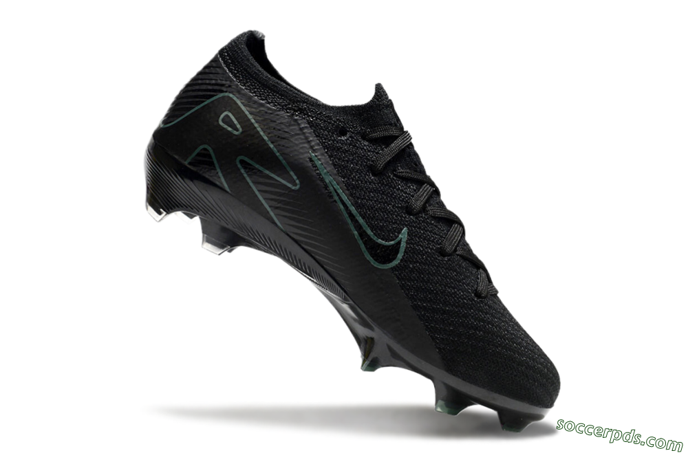 Kids Nike Air Zoom Mercurial Vapor 16 Elite FG Low-Tops Football Boots - Black/Green/Blue 4