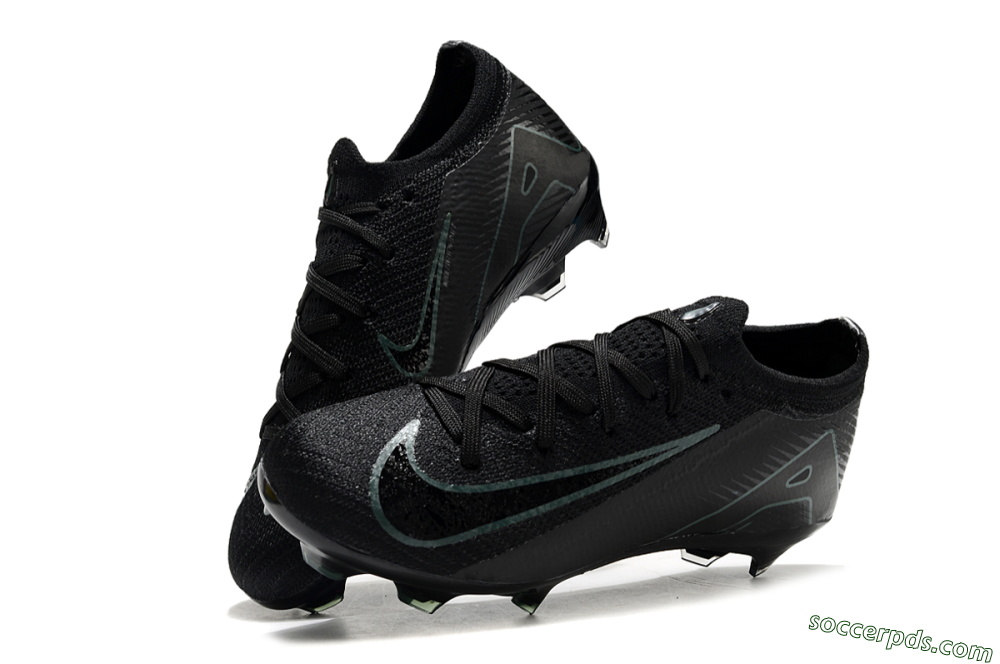 Kids Nike Air Zoom Mercurial Vapor 16 Elite FG Low-Tops Football Boots - Black/Green/Blue 3