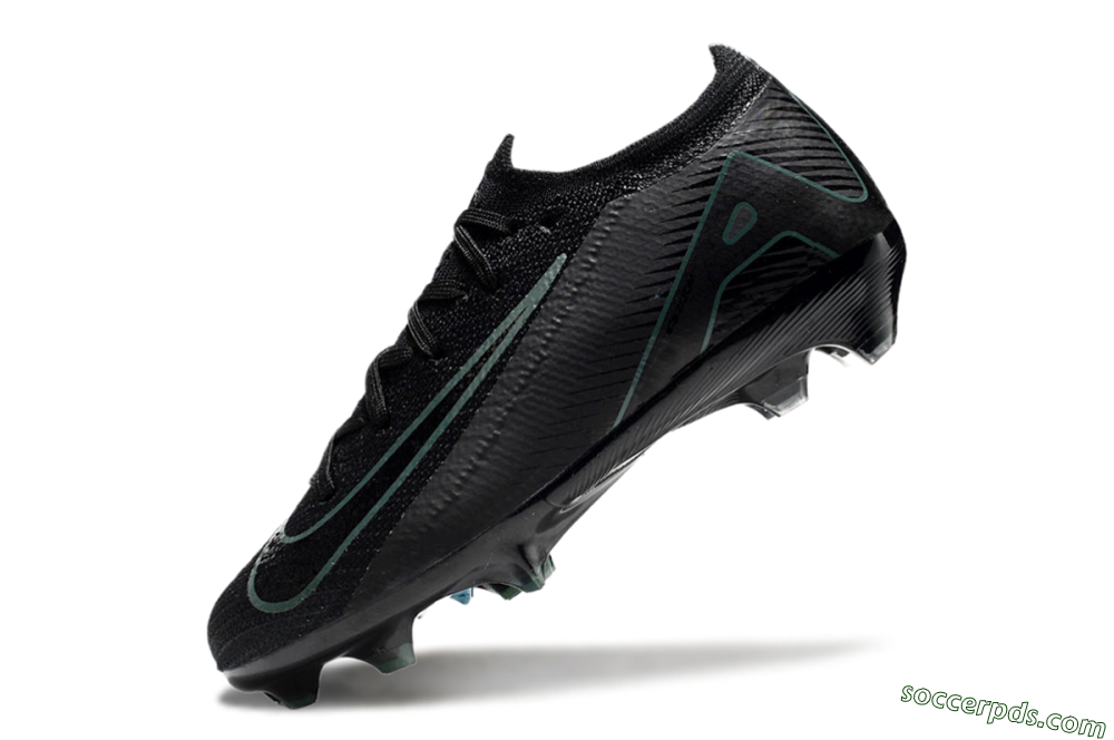 Kids Nike Air Zoom Mercurial Vapor 16 Elite FG Low-Tops Football Boots - Black/Green/Blue 5