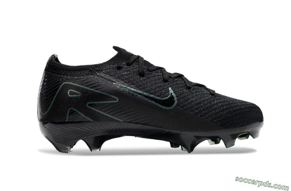 Kids Nike Air Zoom Mercurial Vapor 16 Elite FG Low-Tops Football Boots - Black/Green/Blue 6