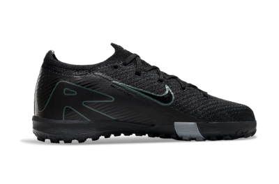 Kids Nike Air Zoom Mercurial Vapor 16 Elite TF Low-Tops Football Shoes - Black/Green/Silver