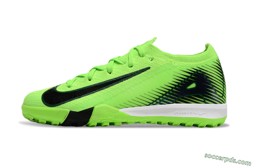 Kids Nike Air Zoom Mercurial Vapor 16 Elite TF Low-Tops Football Shoes - Yellow/Black/White 2