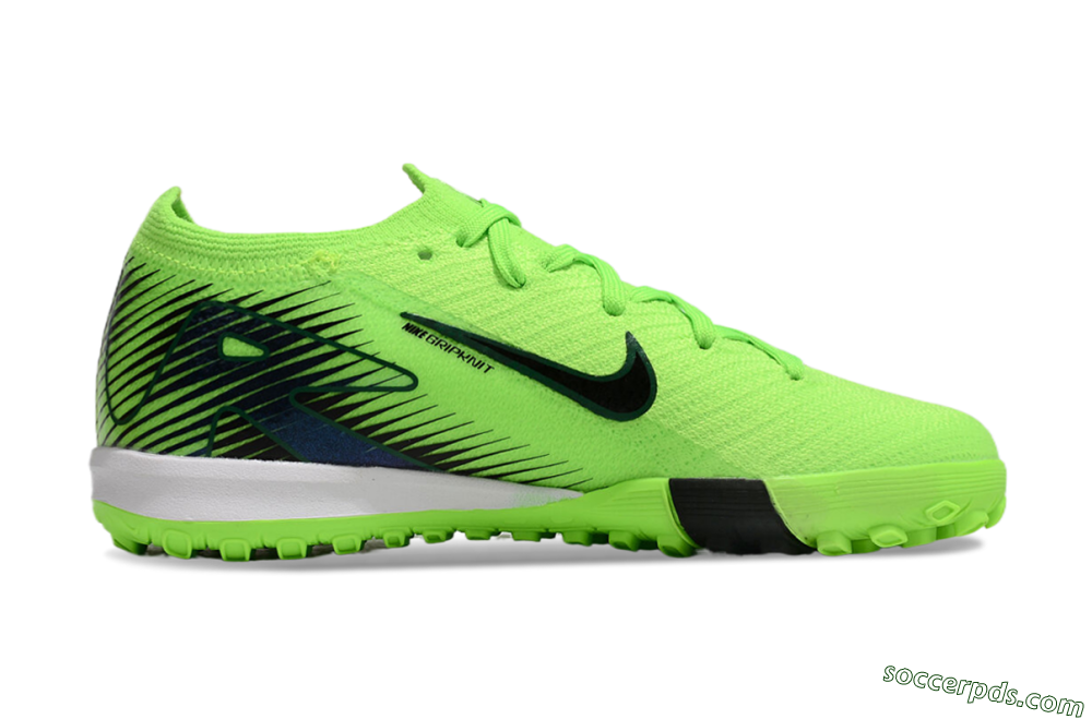 Kids Nike Air Zoom Mercurial Vapor 16 Elite TF Low-Tops Football Shoes - Yellow/Black/White 6