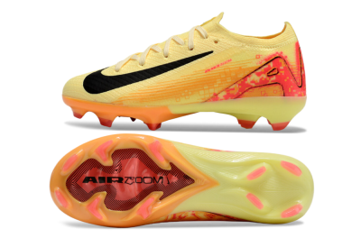 Kids Nike Air Zoom Mercurial Vapor 16 Elite FG Low-Tops Football Boots - Yellow/Red/Black
