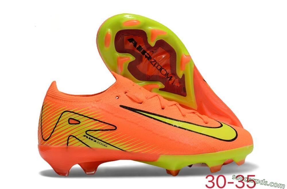 Kids Nike Air Zoom Mercurial Vapor 16 Elite FG Low-Tops Football Boots - Red/Yellow/Black 1
