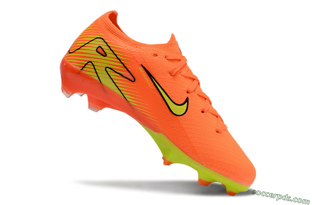 Kids Nike Air Zoom Mercurial Vapor 16 Elite FG Low-Tops Football Boots - Red/Yellow/Black 4