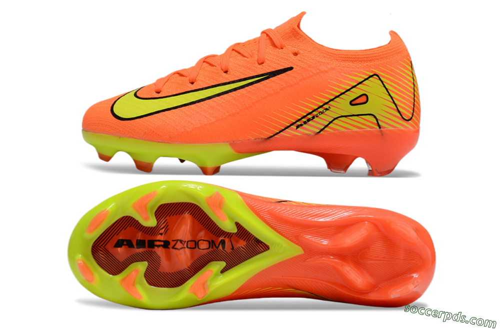 Kids Nike Air Zoom Mercurial Vapor 16 Elite FG Low-Tops Football Boots - Red/Yellow/Black 0