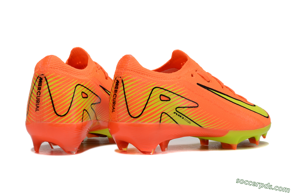 Kids Nike Air Zoom Mercurial Vapor 16 Elite FG Low-Tops Football Boots - Red/Yellow/Black 7