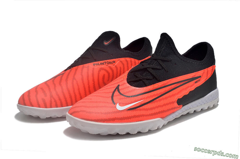 Nike React Phantom GX Pro TF Low-Tops Football Shoes - Red/Black/White 5