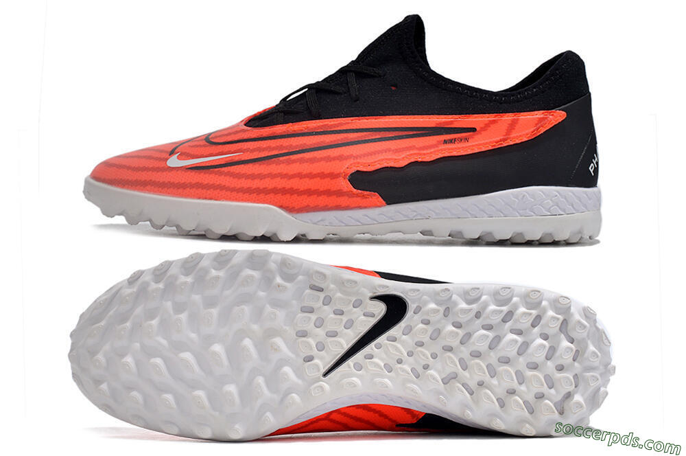 Nike React Phantom GX Pro TF Low-Tops Football Shoes - Red/Black/White 0