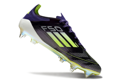 Adidas F50 Elite SG Low-Tops Football Boots - Purple/Yellow/White