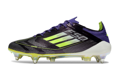 Adidas F50 Elite SG Low-Tops Football Boots - Purple/Yellow/White