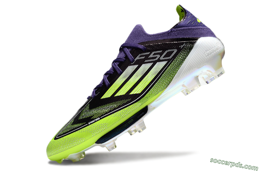 Adidas F50+ Lightstrike Pro FG Low-Tops Football Boots - Purple/Yellow/White 4