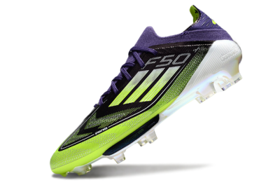 Adidas F50+ Lightstrike Pro FG Low-Tops Football Boots - Purple/Yellow/White