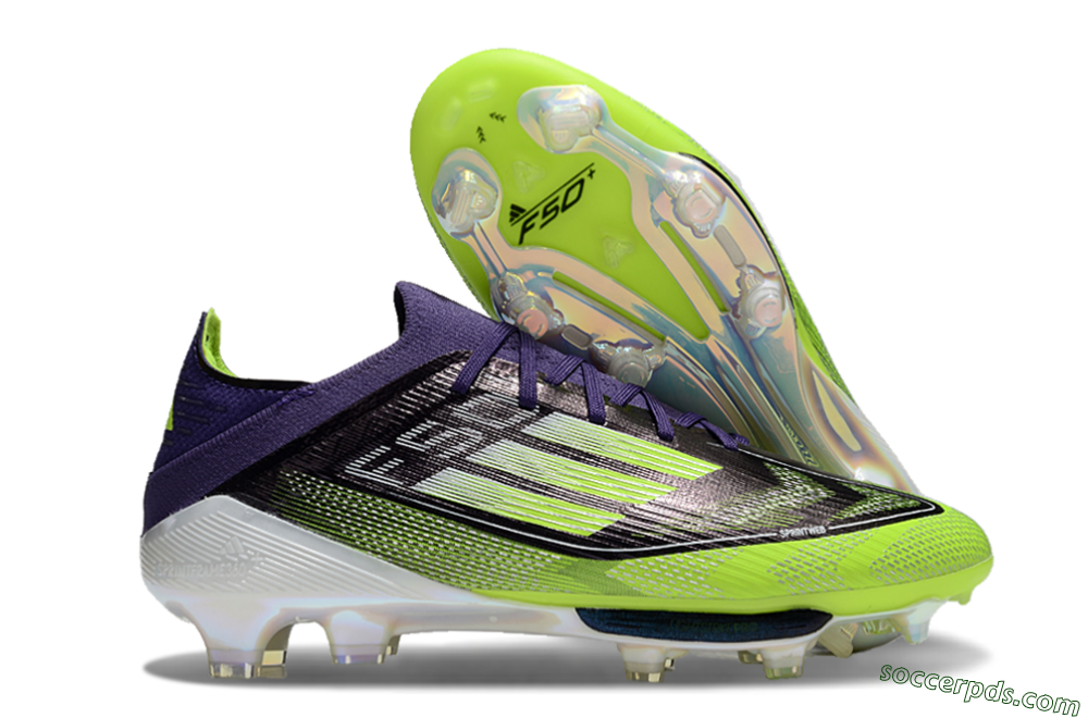 Adidas F50+ Lightstrike Pro FG Low-Tops Football Boots - Purple/Yellow/White 1
