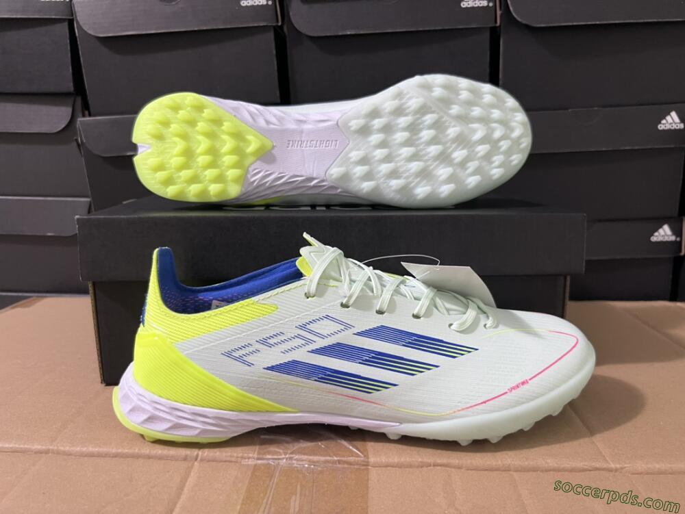 Adidas F50 Elite TF Low-Tops Football Shoes - Jade/Blue/Yellow