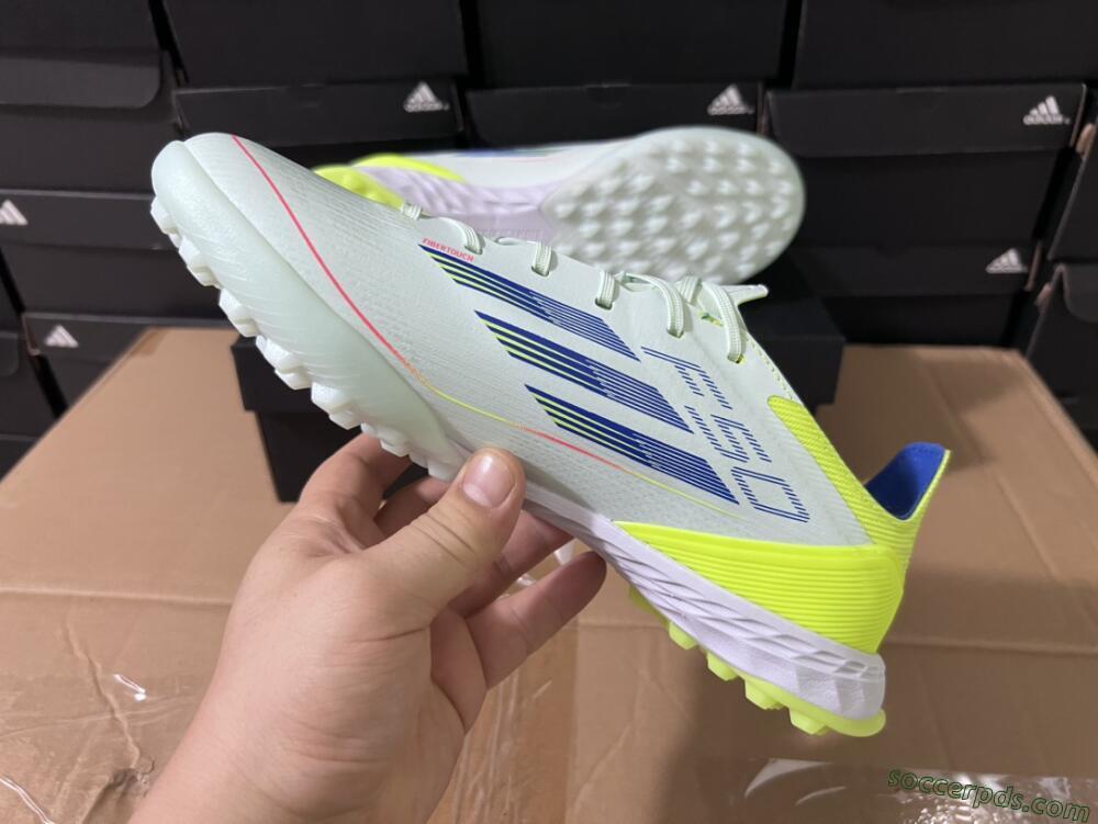 Adidas F50 Elite TF Low-Tops Football Shoes - Jade/Blue/Yellow