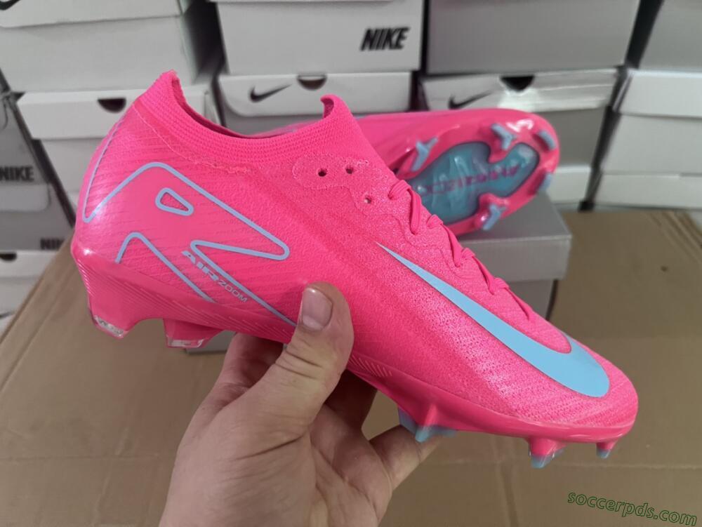 Nike Air Zoom Mercurial Vapor 16 Elite FG Low-Tops Football Boots - Red/Jade