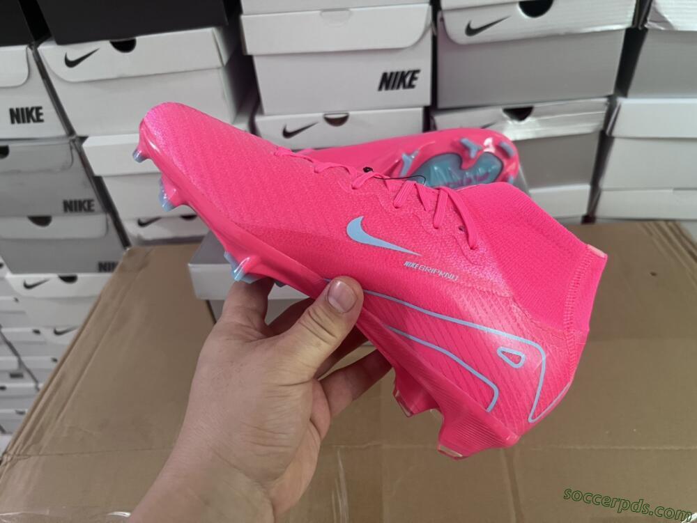 Nike Air Zoom Mercurial Superfly 16 Elite FG High-Tops Football Boots - Pink/Mint