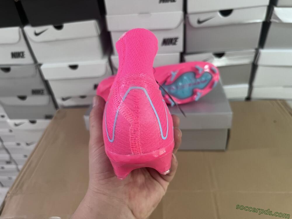 Nike Air Zoom Mercurial Superfly 16 Elite FG High-Tops Football Boots - Pink/Mint