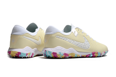 Nike Tiempo Legend 10 Pro TF Low-Tops Football Shoes - Beige/White/Rainbow