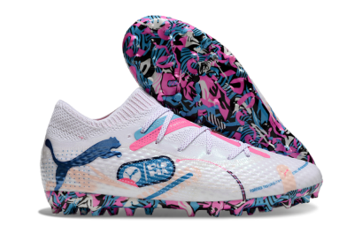 Puma Future Ultimate MG Low-Tops Football Boots - White/Blue/Pink