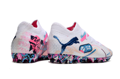 Puma Future Ultimate MG Low-Tops Football Boots - White/Blue/Pink