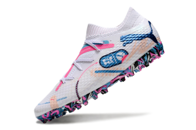 Puma Future Ultimate MG Low-Tops Football Boots - White/Blue/Pink