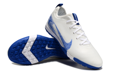 Nike Air Zoom Mercurial Vapor 16 Pro TF Low-Tops Football Shoes - White/Blue