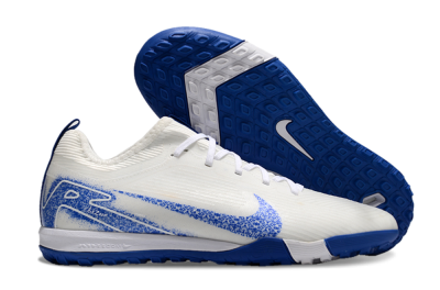 Nike Air Zoom Mercurial Vapor 16 Pro TF Low-Tops Football Shoes - White/Blue