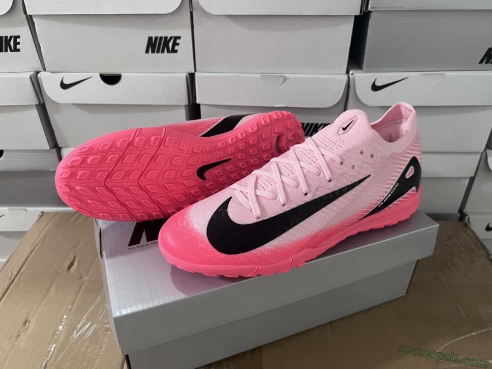 Nike Air Zoom Mercurial Vapor 16 Elite TF Low-Tops Football Shoes - Pink/White