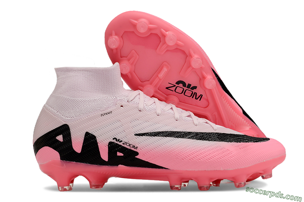 Nike Air Zoom Mercurial Superfly 9 Elite AG High-Tops Football Boots - Pink/Red/Black 1