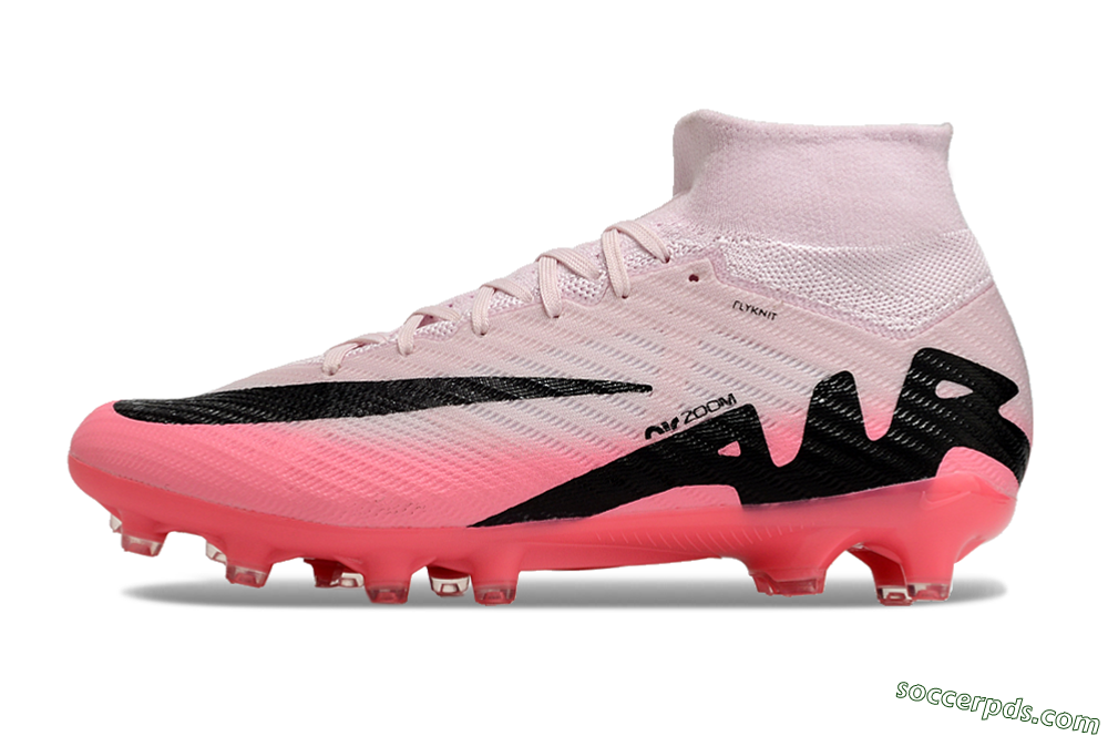 Nike Air Zoom Mercurial Superfly 9 Elite AG High-Tops Football Boots - Pink/Red/Black 2