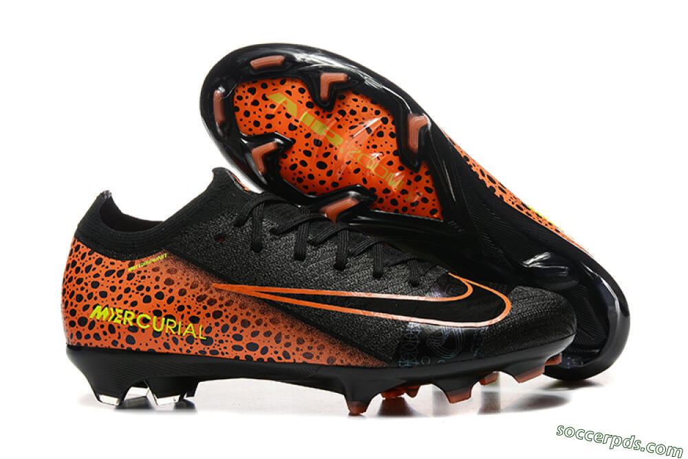 Nike Air Zoom Mercurial Vapor 16 Elite FG Low-Tops Football Boots - Black/Orange/Yellow 1