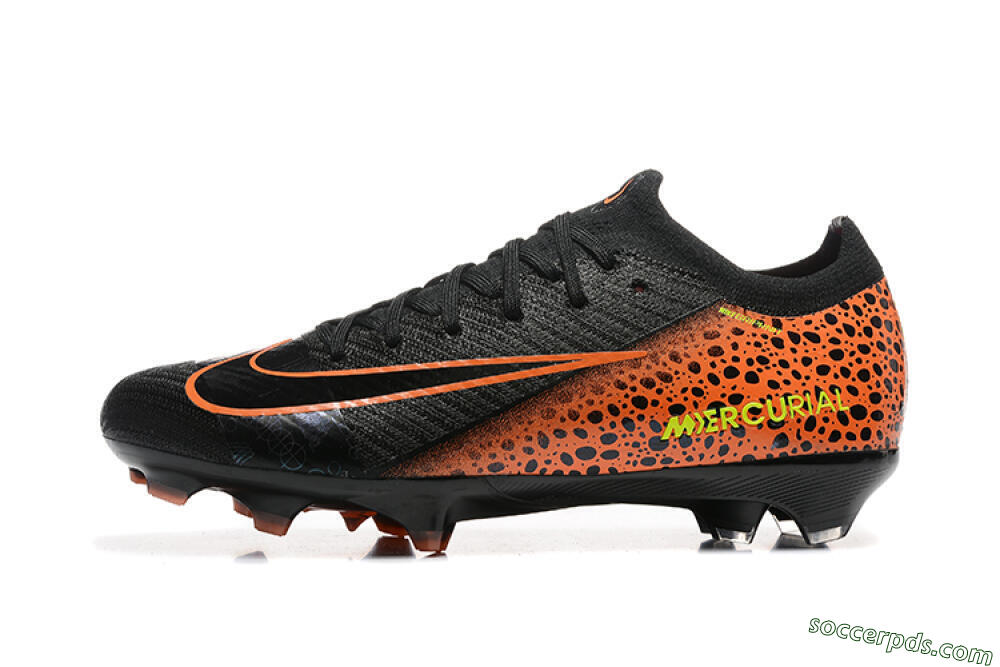 Nike Air Zoom Mercurial Vapor 16 Elite FG Low-Tops Football Boots - Black/Orange/Yellow 2